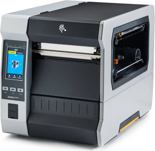 Zebra ZT620-TT Industrial Printer, 14 ips Print Speed, Thermal Transfer Technology, Bluetooth, Ethernet, USB, 9 Pin RS-232 Interfaces, 1GB RAM + 2GB ROM, Gray / Black | ZT620-TT